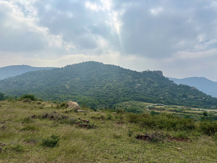 Ridge view over the valley at Samanvaya
